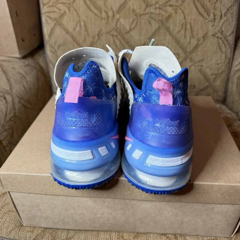 Nike LeBron 18 Los Angeles by Day Cream White Men's Size 12‎ DB8148-200